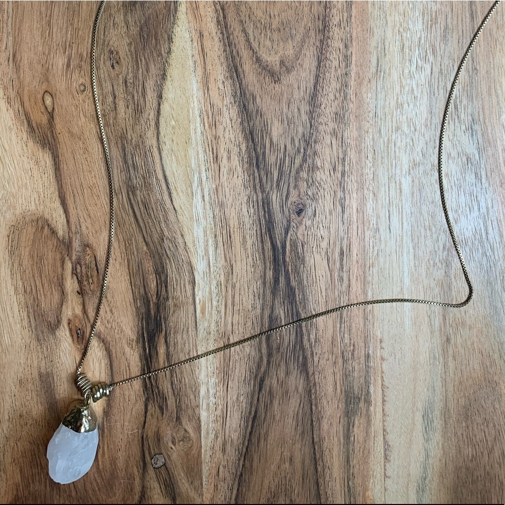 FREE PEOPLE | Crystal Pendant Necklace - Picture 3 of 8